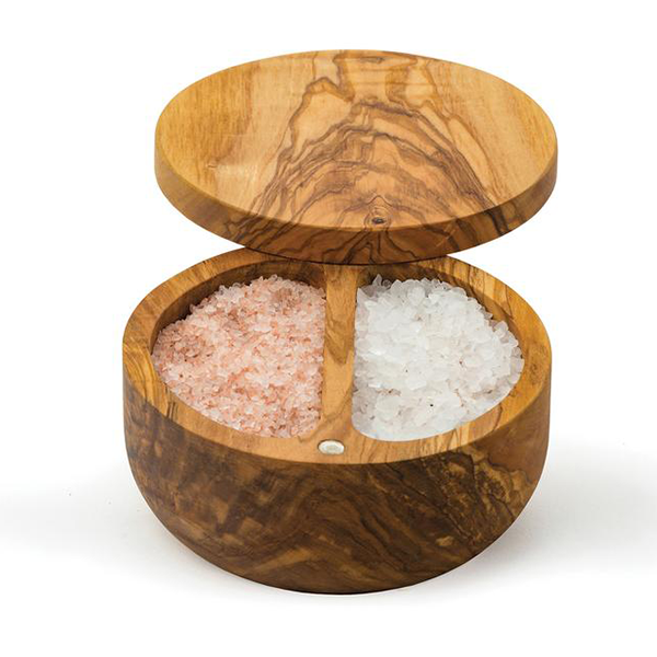 RSVP Olive Wood Salt Box