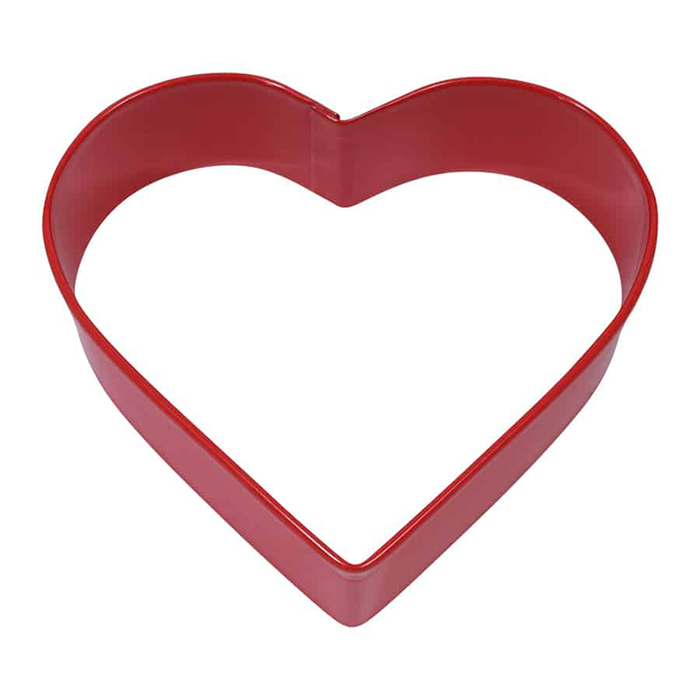 R & M Polyresin Coated Cookie Cutter- Red Heart
