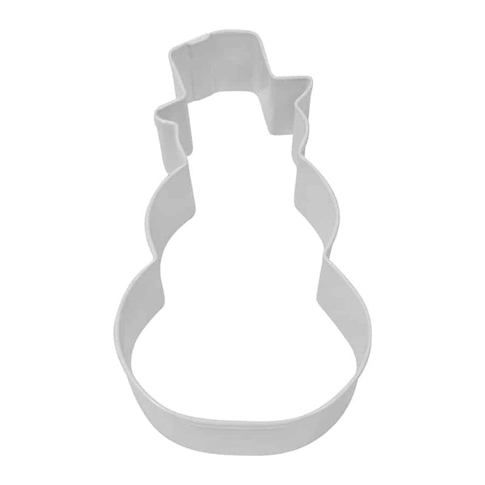 R & M Polyresin Coated Cookie Cutter- Snowman with Top Hat