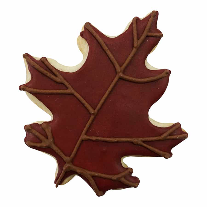 R & M Polyresin Coated Cookie Cutter- Oak Leaf