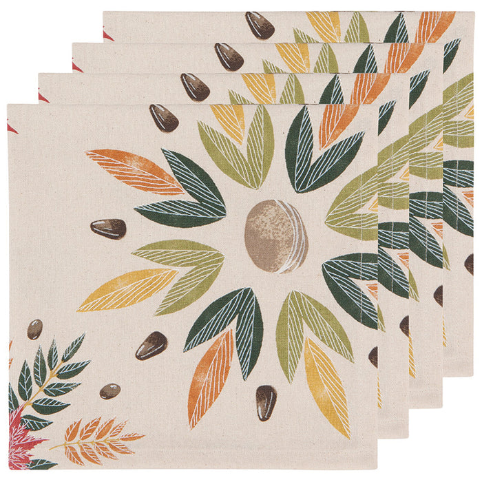 Now Designs Set of 4 Fall Foliage Napkins