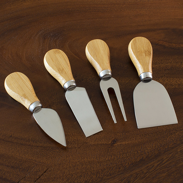 Totally Bamboo 4 Piece Cheese Tool Set