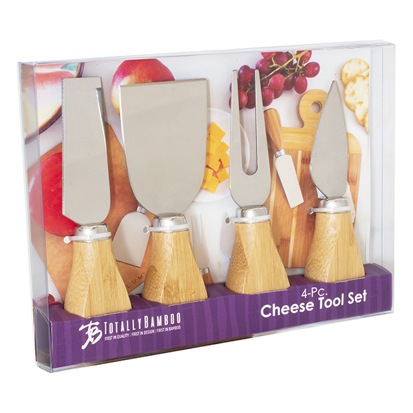 Totally Bamboo 4 Piece Cheese Tool Set