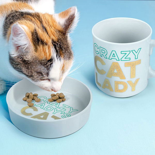 Fred Crazy Cat Lady Mug & Bowl Set