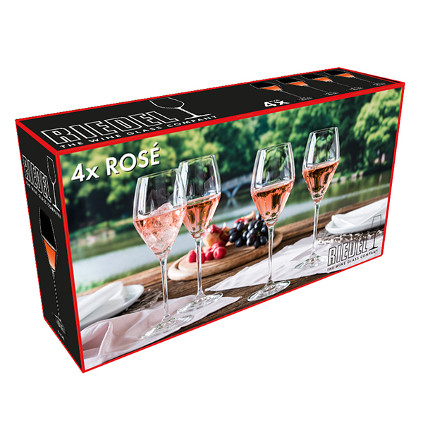 Riedel 4X Rose Wine Glass Set