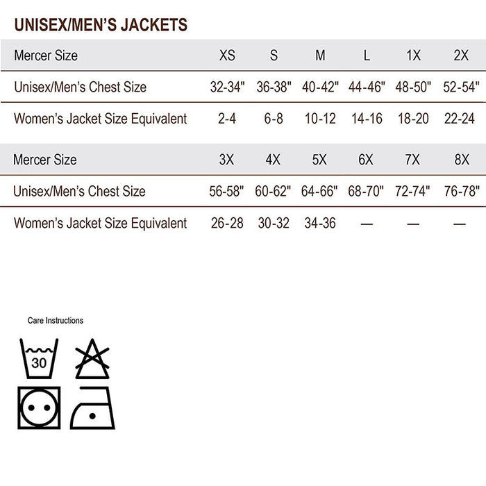 Mercer Unisex Black Chef's Jacket