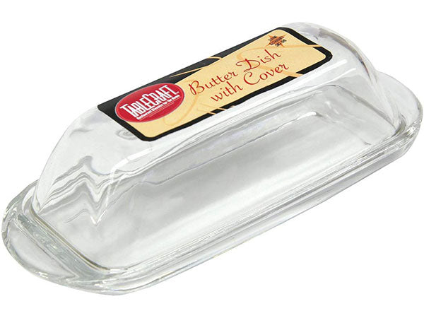 Tablecraft Glass Butter Dish