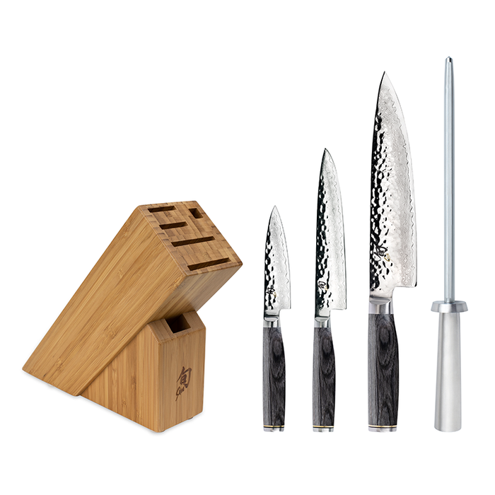 Shun Premier 5 Piece Starter Knife Block Set