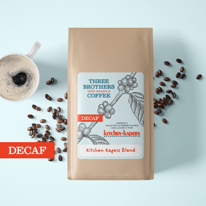 1 Lb Three Brothers Decaf Kitchen Kapers House Blend Coffee Beans