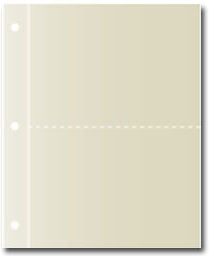 Set of 20 Refill Pages - Hold 5" x 7" Cards for Deluxe Kitchen Binders