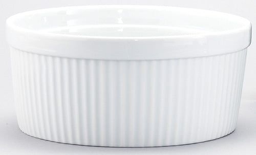 White Ceramic 1.5 Quart Souffle Dish