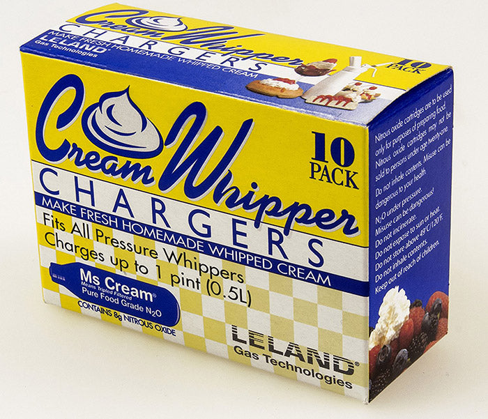 Leland Pack of 10 N2O Cartridges for Cream Whipper