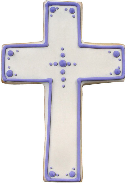 Polyresin Coated Cookie Cutter- White Cross