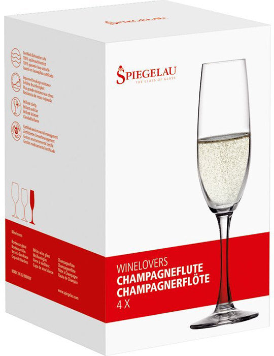 Spiegelau Set of 4 Champagne Flutes
