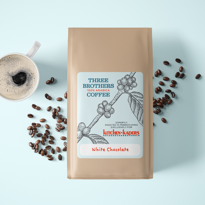 1 Lb Three Brothers White Chocolate Coffee - Whole Beans Only