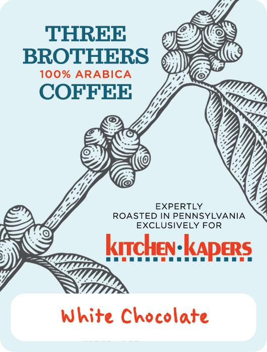 1 Lb Three Brothers White Chocolate Coffee - Whole Beans Only
