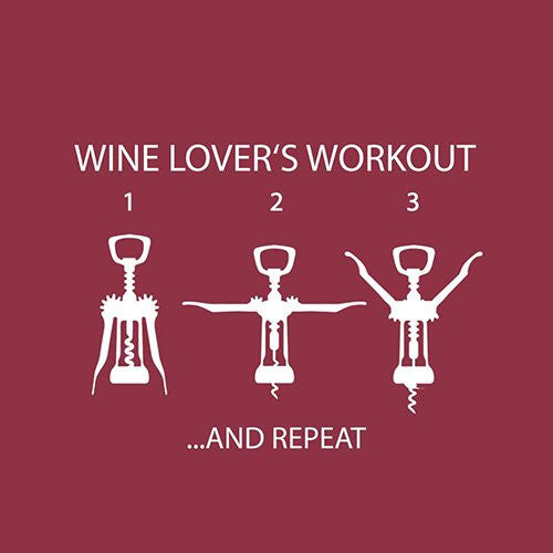 Wine Lover's Workout  Beverage Napkins