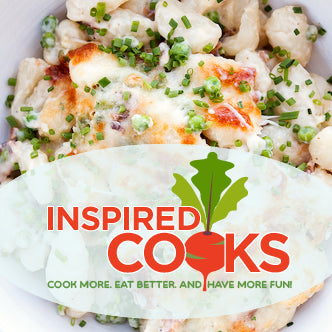 Creamy Baked Gnocchi with Bacon, Spring Peas and Parmesan