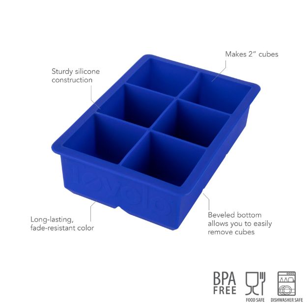 Set 2 Stampi Cubetti Quadrati Vassoi Per Cubetti Di Ghiaccio In Silicone, Confezione Da 2, Grandi Stampo Ghiaccio Cubetti Grandi 5 Cm Set 2 Stampi Cubetti Quadrati Vassoi Per Cubetti Di Ghiaccio In Silicone, Confezione Da 2, Grandi Stampo Ghiaccio Cubetti Grandi 5 Cm