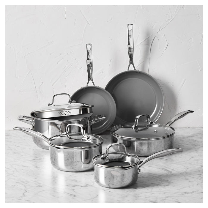 Henckels Clad H3 10 Piece Ceramic Nonstick Cookware Set