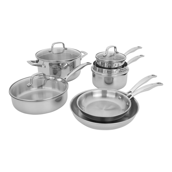 Henckels Clad H3 10 Piece Stainless Steel Cookware Set