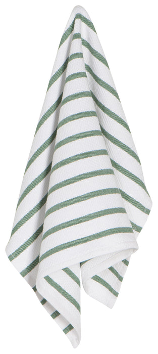 Now Designs Basketweave Dishtowel-Elm Green