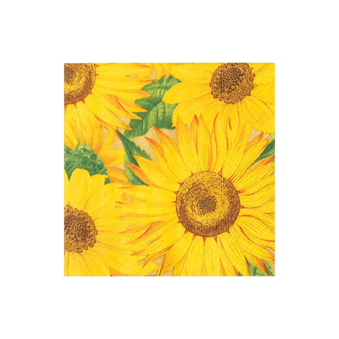 Sunflowers Paper Beverage Napkins