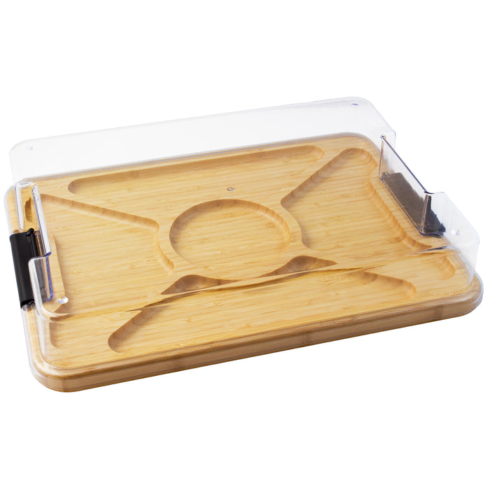 Totally Bamboo Flip, Serve & Store Charcuterie Board with Locking Lid