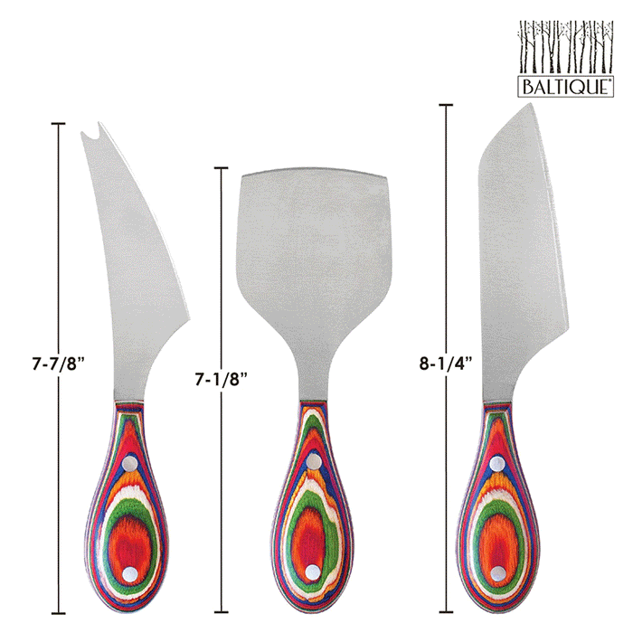 Totally Bamboo Marrakesh 3-Piece Cheese Knife Set