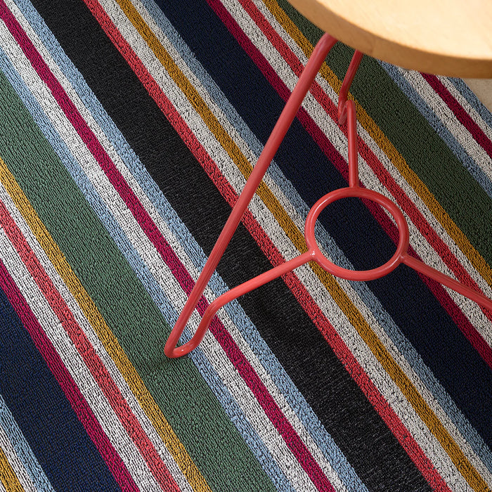 Chilewich Petunia Shuffle Stripe Shag Rug