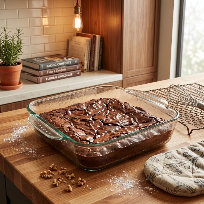 Mrs. Anderson's Baking 8" Glass Brownie Pan