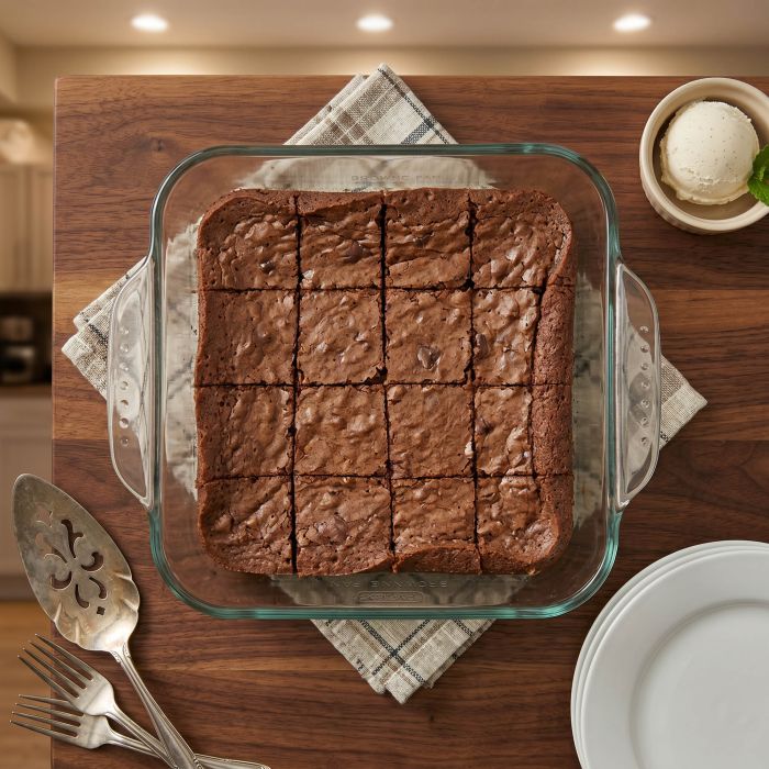 Mrs. Anderson's Baking 8" Glass Brownie Pan
