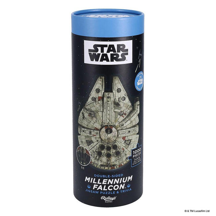 Star Wars Millennium Falcon 1000 Piece Puzzle and Trivia