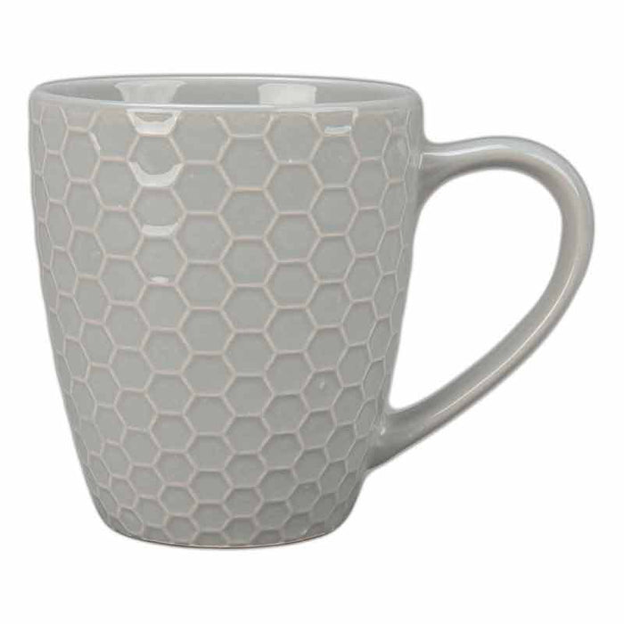 15 oz. Honeycomb Gray Mug