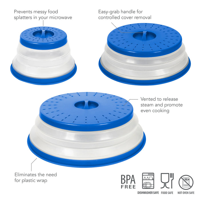 Tovolo Set of 3 Collapsible Microwave Food Covers
