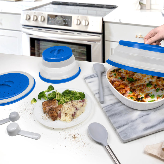 Tovolo Set of 3 Collapsible Microwave Food Covers