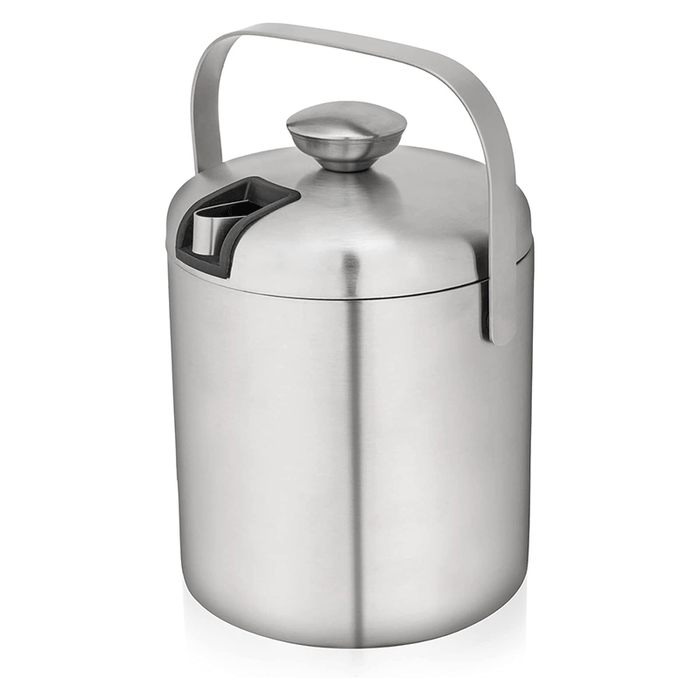 True Stainless Steel Ice Bucket with Tongs