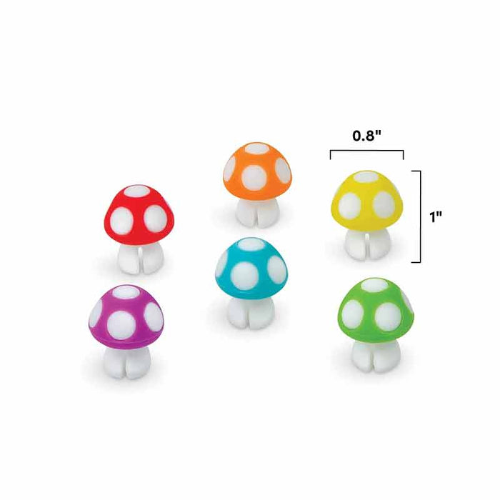 Fred Set of 6 Tiny Toadstool Drink Markers