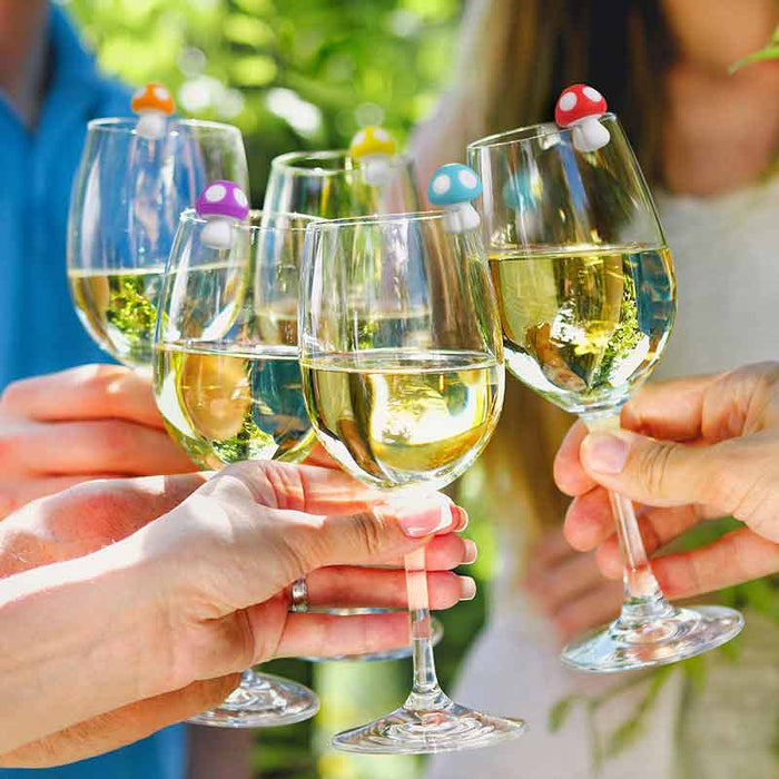 Fred Set of 6 Tiny Toadstool Drink Markers