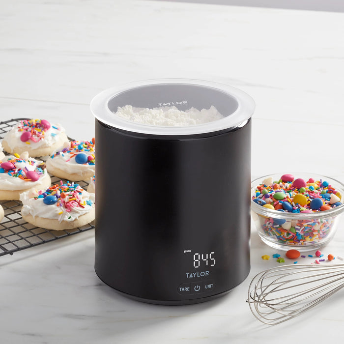 Taylor 4.4lb USB-C Rechargeable Container Scale with Lid