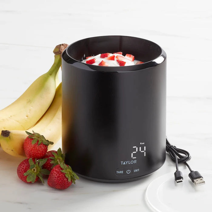 Taylor 4.4lb USB-C Rechargeable Container Scale with Lid
