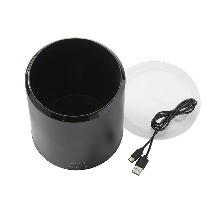 Taylor 4.4lb USB-C Rechargeable Container Scale with Lid
