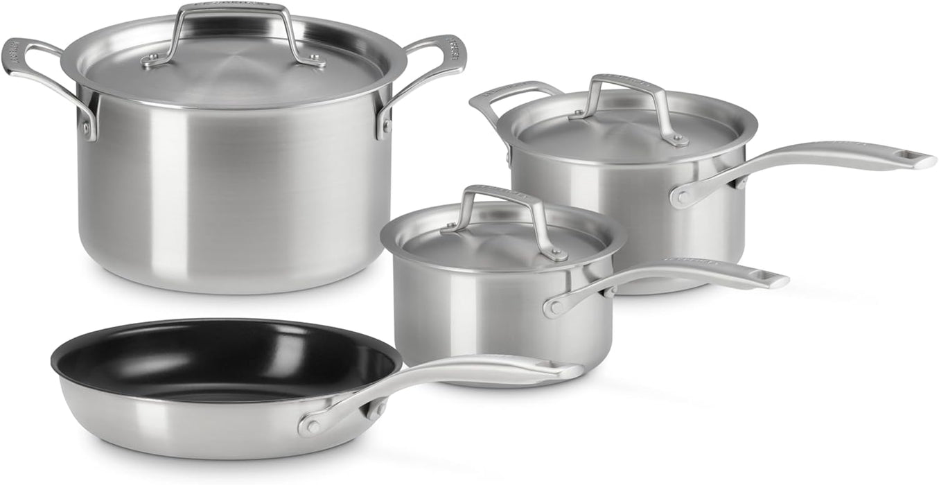 Le Creuset Essentials Stainless Steel 7 Piece Cookware Set
