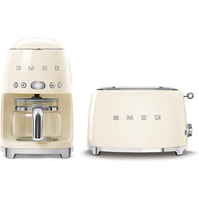 Smeg Drip Coffee Maker & 2-Slice Toaster Bundle