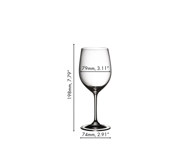 Riedel Set of 2 Vinum Viognier/Chardonnay Wine Glasses with Polishing Cloth