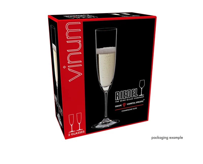 Riedel Set of 2 Vinum Champagne Flutes with Polishing Cloth
