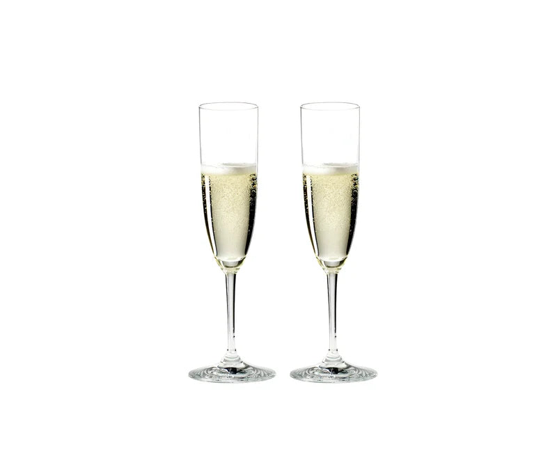 Riedel Set of 2 Vinum Champagne Flutes with Polishing Cloth