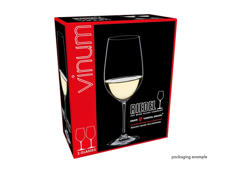 Riedel Set of 2 Vinum Riesling Grand Cru / Zinfandel Wine Glasses with Polishing Cloth