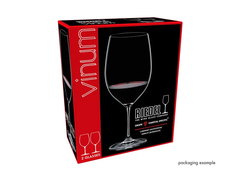 Riedel Set of 2 Vinum Cabnernet Wine Glasses with Polishing Cloth