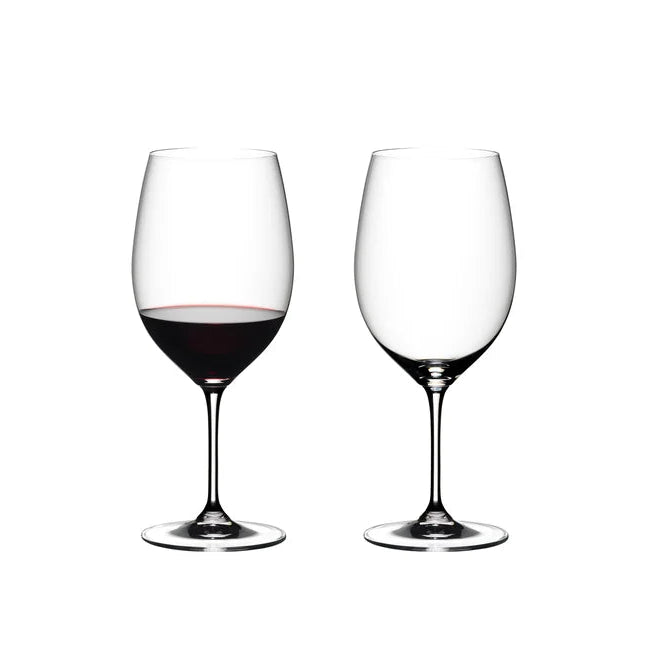 Riedel Set of 2 Vinum Cabnernet Wine Glasses with Polishing Cloth